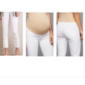Mother White Maternity Jeans